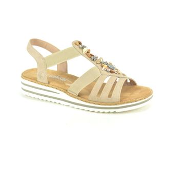 Rieker Beige Sand. + Fantasie - Dames - Schoenen - Beige - Maat: 41 EU