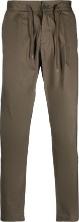 Herno drawstring straight-leg trousers - men - Cotton/Polyester/Spandex/Elastane - L - Green