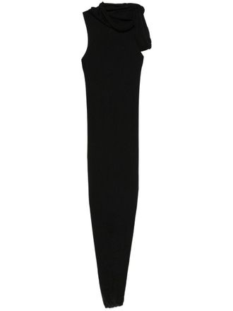Rick Owens Knitted Wool Long Dress