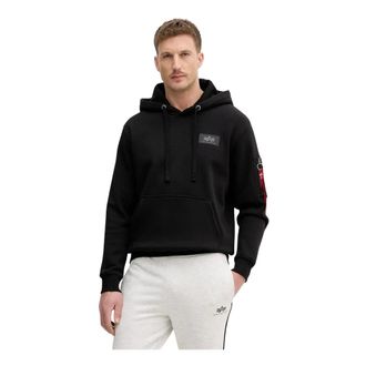 Alpha Industries Hoodies & sweatvesten, Heren, Zwart, L, Katoen, Backprint Mirror Camo Hoodie