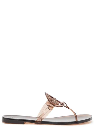 Tory Burch Miller Logo Jelly Sandals - Brown - 10 (IT40.5 / UK7.5)