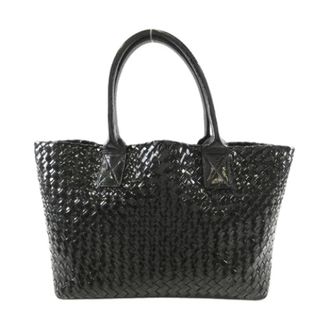 Bottega Veneta Pre-owned Caba Enamel Handbag - Pre-owned - Mujer - Negro - ONE SIZE