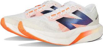 New Balance FuelCell SuperComp Elite v4 Mens Shoes White/Angora/Hot Mango : 11.5 EE - Wide, Rubber
