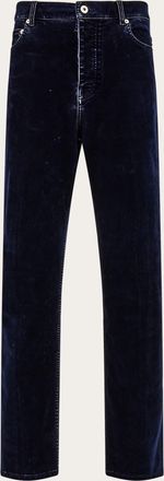 Ferragamo Uomo Pantalone 5 tasche Blu