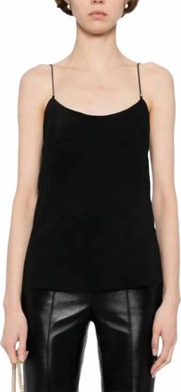 St.Agni Fine Chain Cami Top In Black