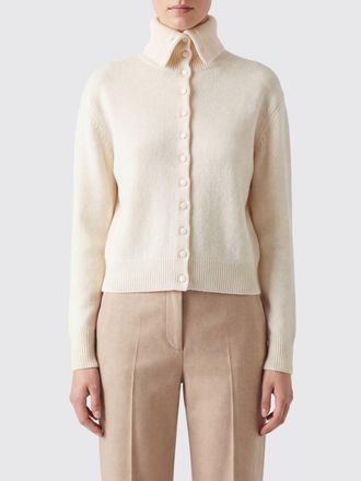 Lisa Yang Cardigan relaxed fit in puro cashmere con collo alto