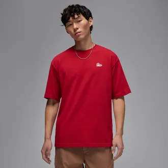 Nike Jordan Mens Jordan Brand Sneaker Patch T-Shirt in Red | HJ2326-687