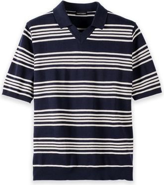 Paul Fredrick Cotton V-neck Polo