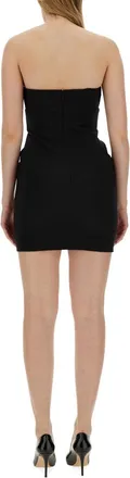 Genny Slim Fit Polyester Mini Dress - Black