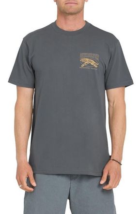 Quiksilver Tiger Style Short Sleeve Graphic T-Shirt in Iron Gate at Nordstrom, Size Xx-Large
