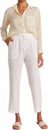 Bella Dahl Utility Tie Waist Trouser In White