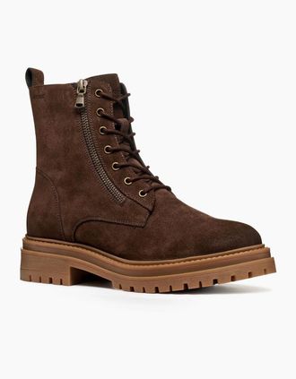 Geox Womens Geox D Iridea F Leather Womens Dark Brown Boots - Size: 7.5