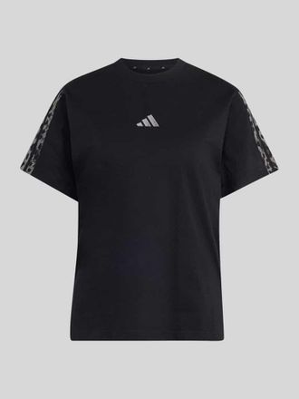 adidas Regular Fit T-Shirt aus reiner Baumwolle in Black, Gr&ouml;&szlig;e XL