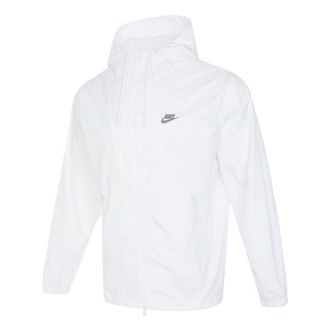 Nike Club Woven Hooded Jacket White FB7805-100