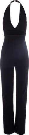 Patrizia Pepe Womens Jumpsuit Black Satin Top Polyester Evening Suits
