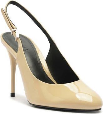 Schutz Geraldine Slingback Pump in Natural Nibs at Nordstrom, Size 7.5