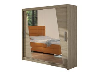 Mirjan24 Armario Closico Pallor Xiv, Roble Sonoma, 215x180x58cm, Puertas De Armario: Correderas, N&uacute;mero De Estantes: 5