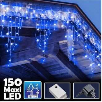Trade Shop Trade Shop - Luminosa Natalizia 150 Leds Con Luci&eacute;rnago Azul 3mt External
