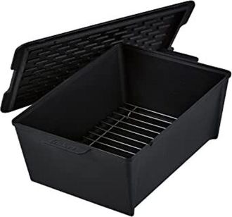 Enders Switch Grid Dutch Oven - Rib Roaster per Griglia a Gas - Per la preparazione di piatti brasati o stufati - Accessori bbq - Nero 7795 - Enders