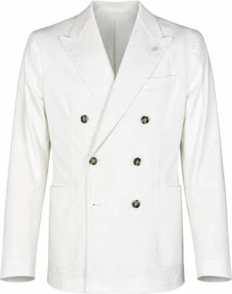 Manuel Ritz Formele Blazers - Heren - Business blazers - Wit - L - Kostuums