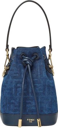 Fendi Blue Mon Tresor Mini Bucket Bag