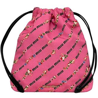 Miu Miu Pink Nylon Pouch (Pre-Owned)