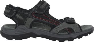 Rohde Zwarte herensandaal met geheugenvoetbed - Heren - Sandalen - Zwart - 41 EU - Schoenen