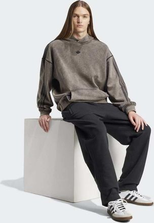 adidas Originals Premium Essentials - Pantaloni neri con fondo aperto-Nero