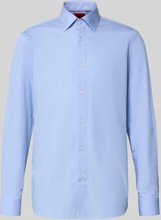 HUGO BOSS Modern Fit Businesshemd aus reiner Baumwolle Modell VALERIO in Hellblau, Gr&ouml;&szlig;e 37