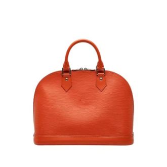 Louis Vuitton Pre-owned Alma PM - Dames - Pre-owned - Oranje - Maat: ONE Size Leer
