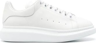 Alexander McQueen Oversized Sneakers In White Leather Shoes