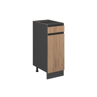Vicco Mueble Bajo De Cocina R-line, Roble Dorado, 30 Cm En Forma De J, Sin Encimera Vicco