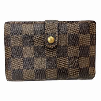 Louis Vuitton Monogram Brown Damier Canvas Damier Canvas Wallet (Bi-Fold) (Pre-Owned)