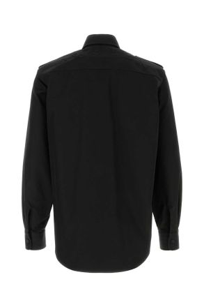 Alexander McQueen 832666qsaby 1000 Black Utility Shirt Camicie
