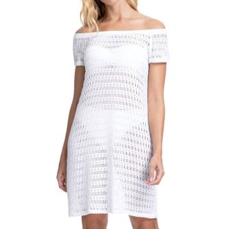 Gottex Off The Shoulder Cover Up Dress In Roulette