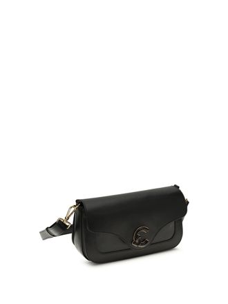 Coccinelle Womens Shoulder Bag C-Me Black Calf Leather