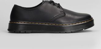 Dr. Martens Brookline Lo Lace Up Shoes In Black Leather