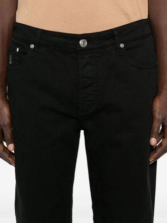 Brunello Cucinelli Mens Logo-Embroidered Jeans Aw26 M