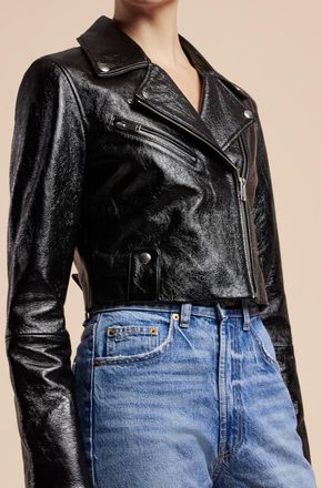 Rebecca Taylor Patent Moto Jacket