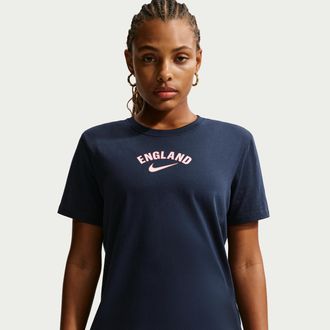 Nike England Nike Womens Soccer T-Shirt in Blue | IQ2230-451