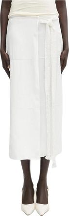 Wales Bonner Antille Rok - Dames - Midirokken - Wit - L - Rokken