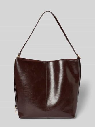 Mango Handtasche mit Tragehenkel Modell antonia in Dunkelbraun, Größe 1