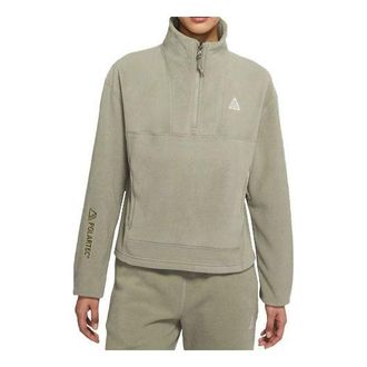 Nike (WMNS) Nike Casual Zipper Stand Collar Sports Hoodie Jacket Green DB1154-320