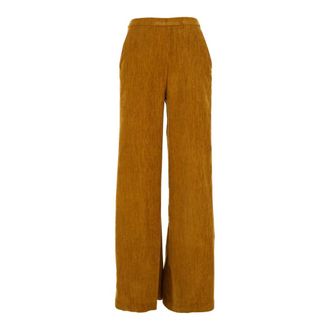 Forte_Forte Dames, Broeken, Bruin, Maat: S