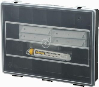 Stanley Promopack De Cuchillas En Caja Surtida, Cortador Interlock De 18 Mm Con 200 Cuchillas, Cuchillo Universal, C&uacute;ter Para Alfombras