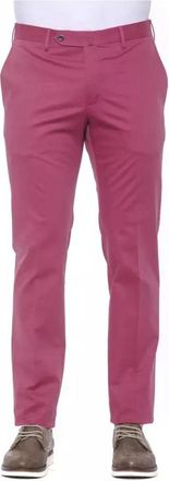 Pantaloni Torino Chino Broek Slim Fit - Heren - Nette broeken - Roze - 2XL - Katoen - Broeken