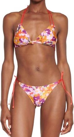 Zimmermann Violet Print Triangle Bikini Size L