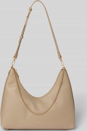 Calvin Klein Handtasche mit Label-Detail in Beige, Gr&ouml;&szlig;e 1