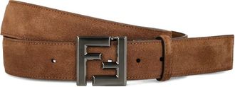 Fendi Riem met vierkant FF-logo - Bruin