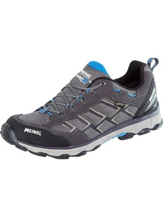 Meindl Wanderschuh MEINDL Meindl Activo GORE-TEX anthrazit, ozean, Herren, Gr. 42,5, Normalschaft, grau, Veloursleder, Schuhe Wanderschuh, GORE-TEX - Winddic